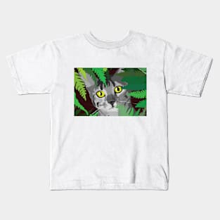 Gray Cat Kids T-Shirt